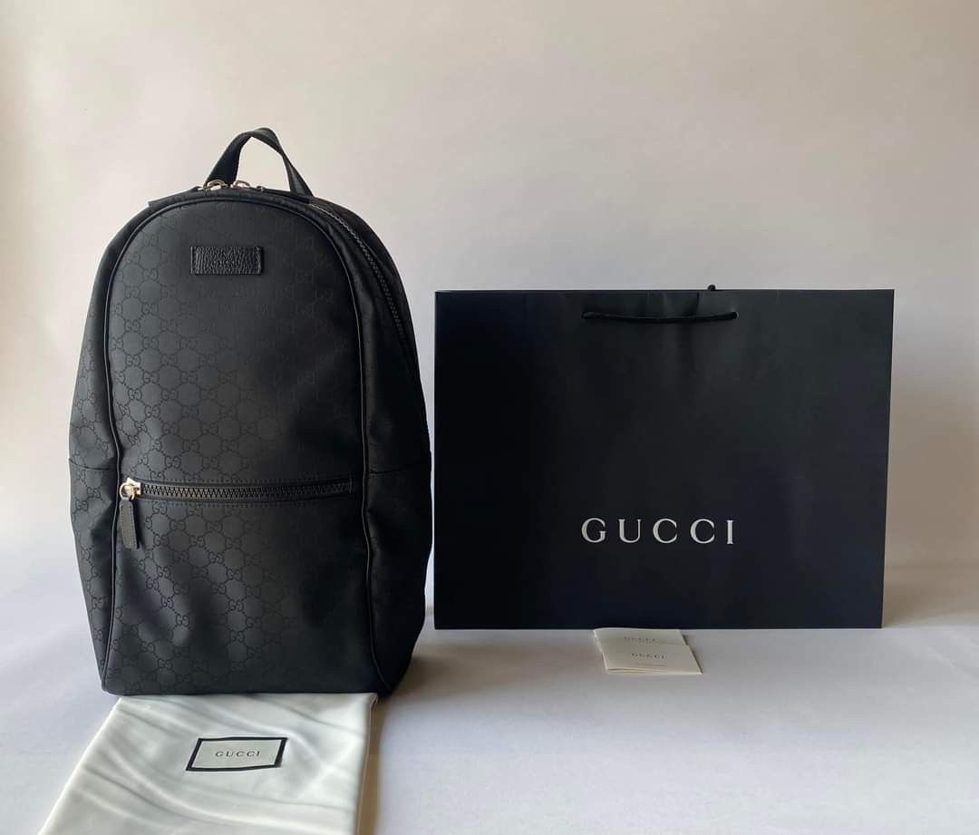 Gucci Slim Backpack GG Black