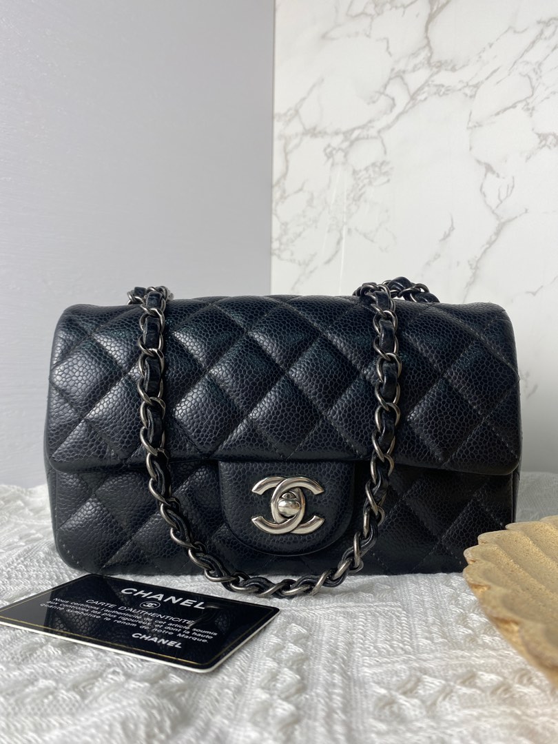 Mini Rectangle Channel Chanel Mini Rectangle Flap, Luxury, Bags & Wallets on Carousell