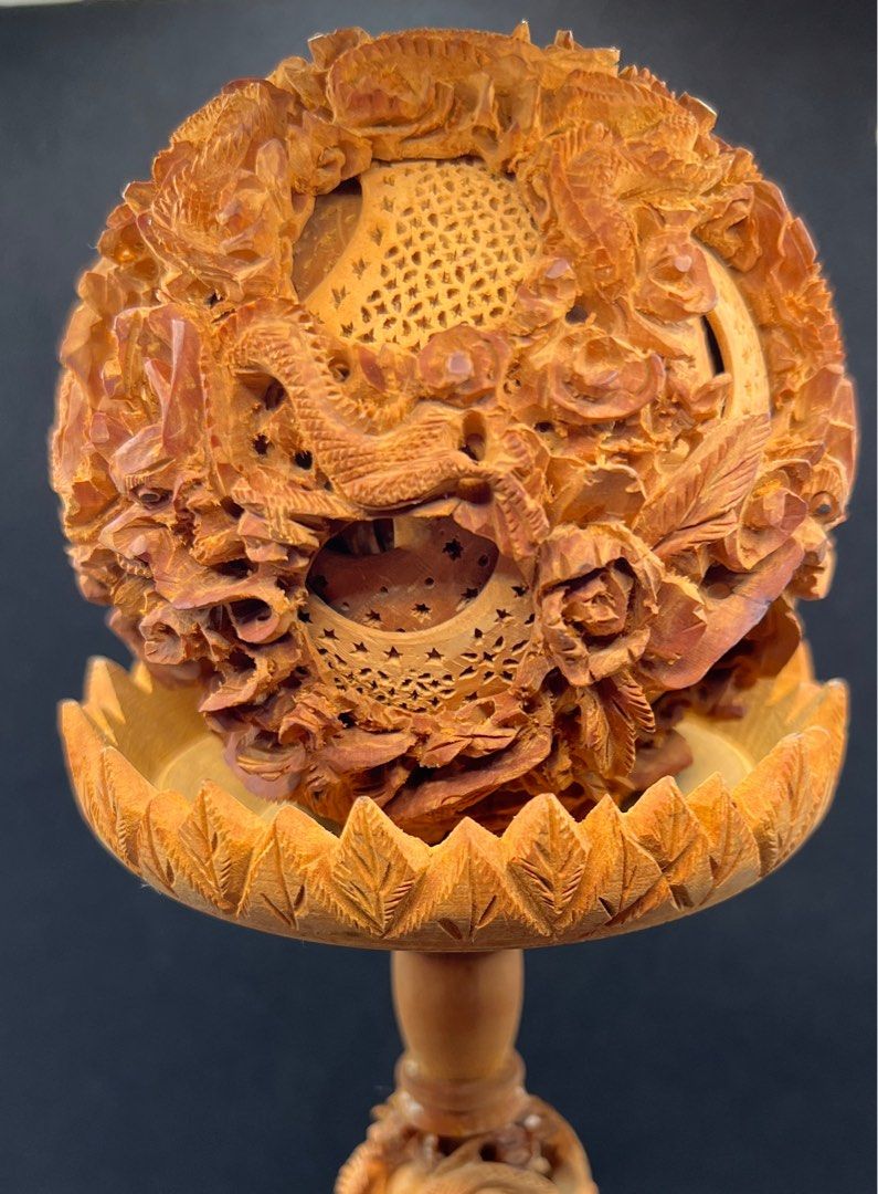 Wooden chinese puzzle ball 2025