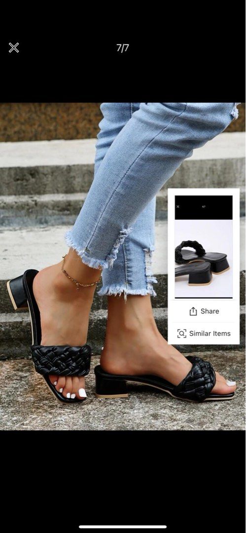 Chunky mule black