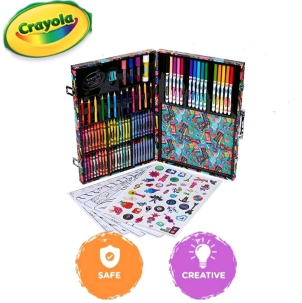 Crayola Trolls Inspiration Art Case, Kids Art Set, Over 110 Pieces 