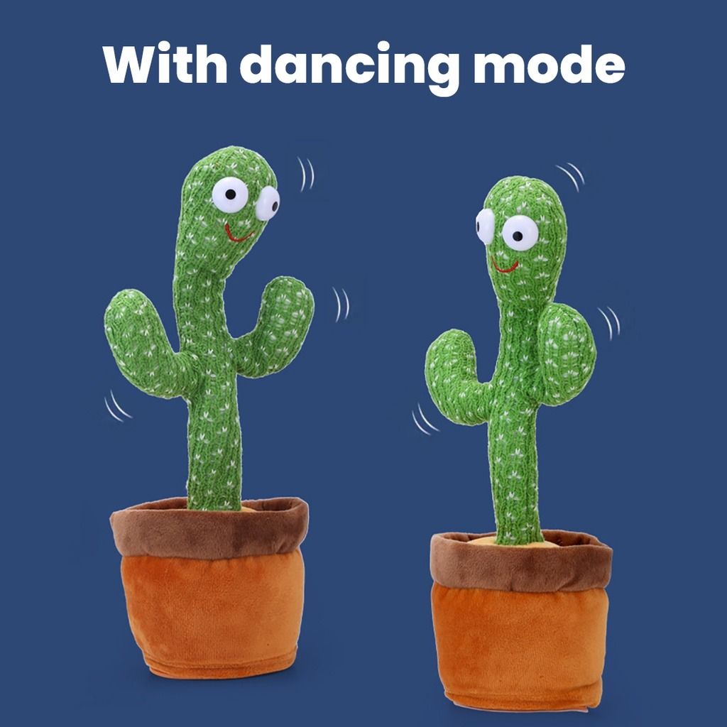 Dancing Cactus Electric Talking Cactus Plush Toy Dancing & Singing