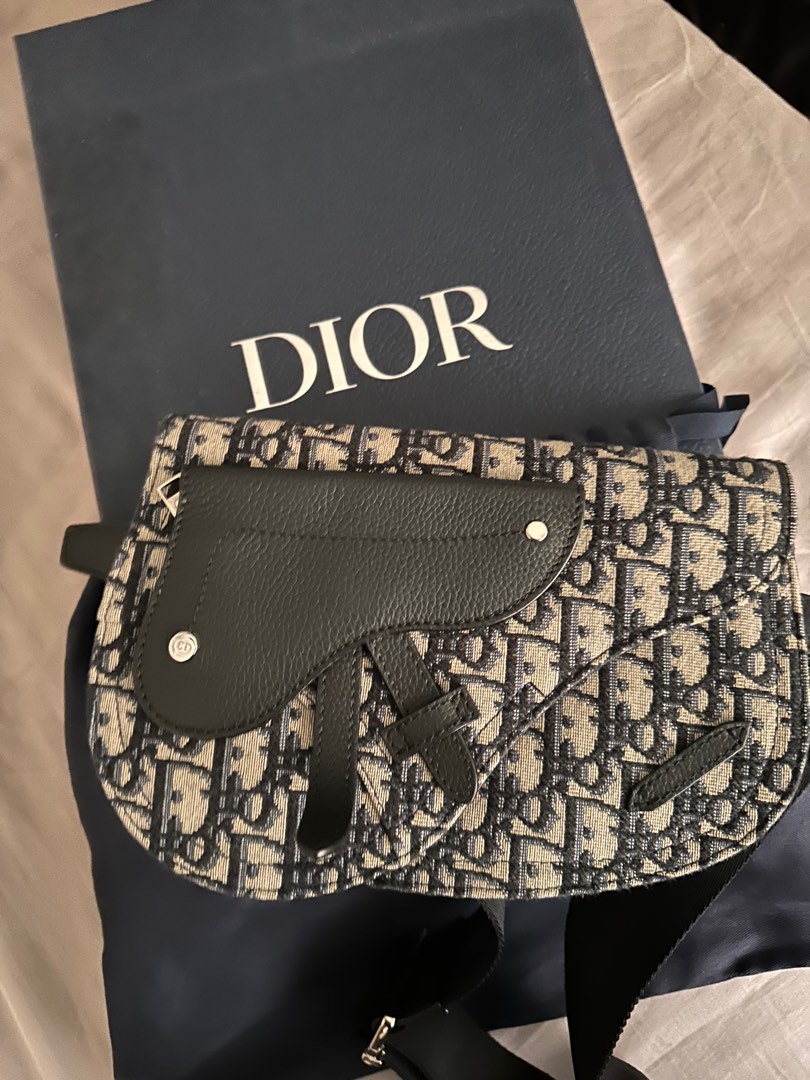 DIOR SADDLE POUCH, Luxury, Bags & Wallets on Carousell