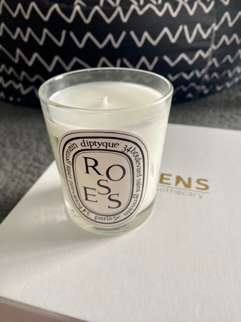Diptyque Roses Candle 190g, Furniture & Home Living, Home Fragrance