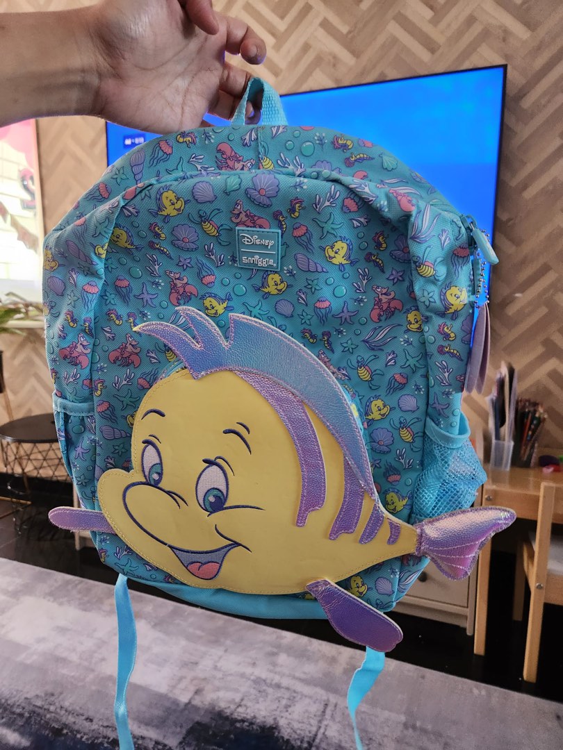 Disney flounder Smiggle bag pack, Babies & Kids, Babies & Kids Fashion