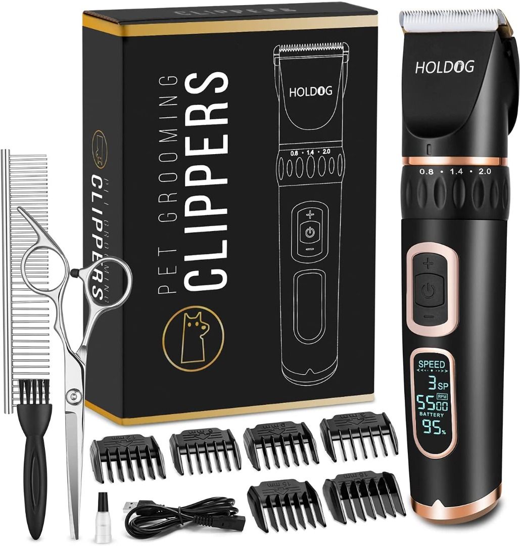 Dog Clippers Professional Heavy Duty Dog Grooming Clipper 3 Speed