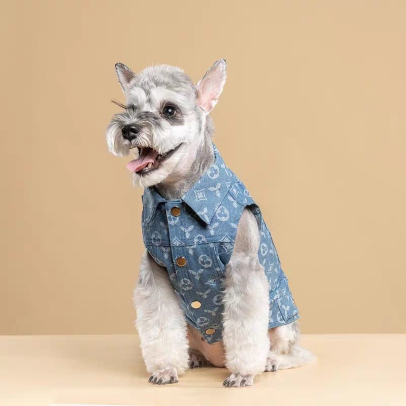 Dog Clothes  Dog denim LV jacket, Pet Supplies, Homes & Other Pet