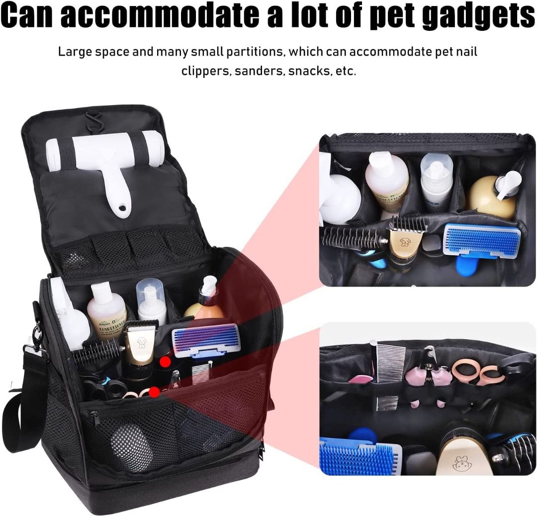 Pet grooming bag top