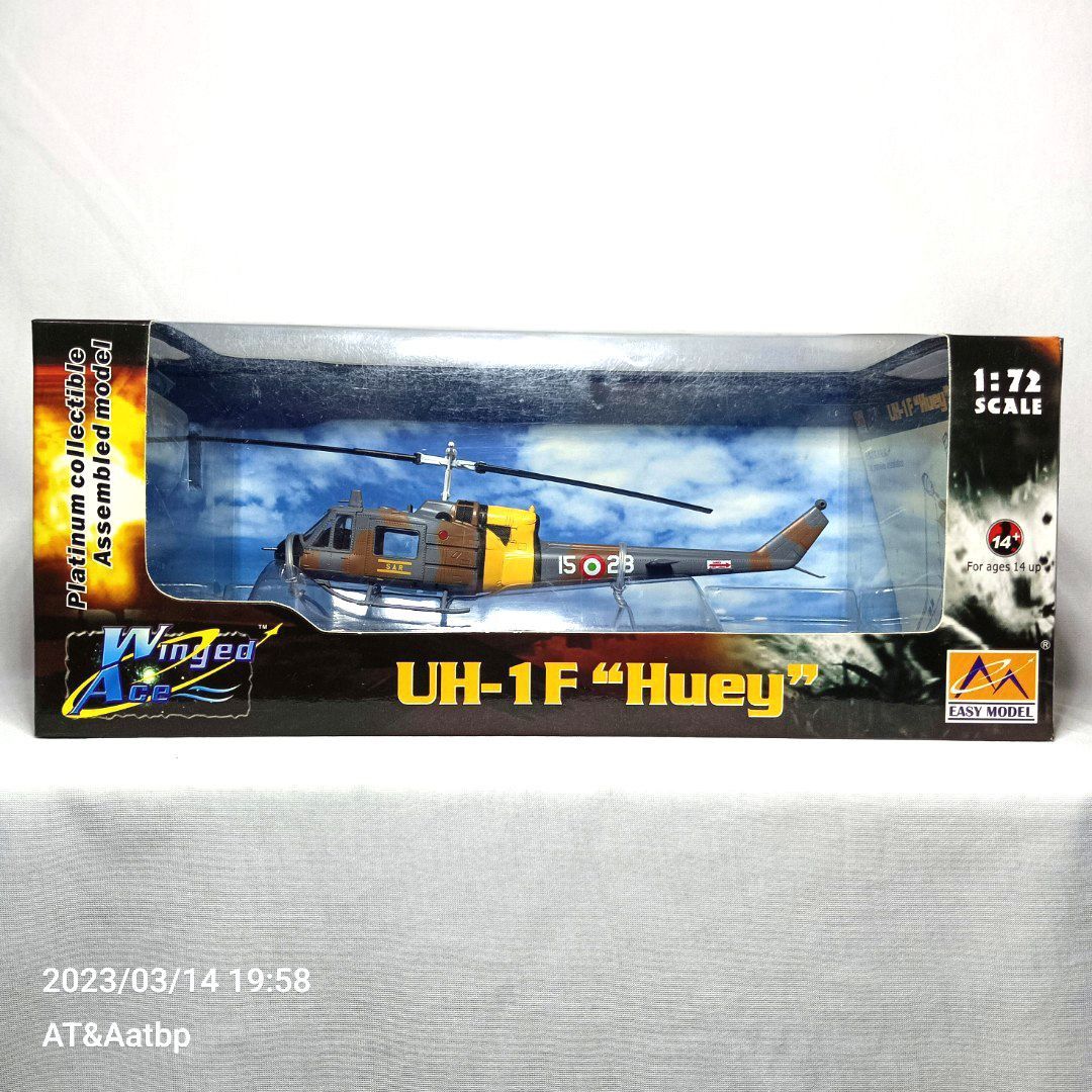 Easy Model 1/72 UH1F "HUEY" Helicopter, Hobbies & Toys, Toys & Games