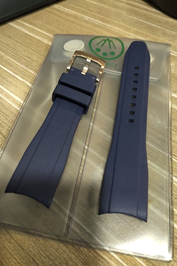 Everest rubber strap for rolex deepsea, Men's Fashion, Watches