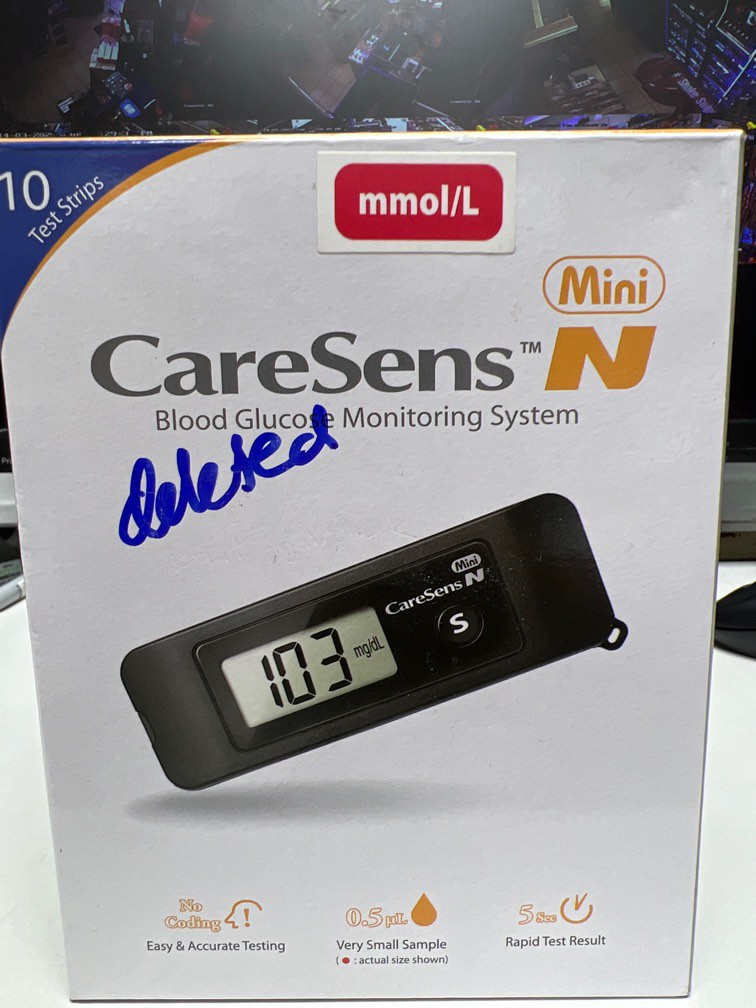 Free glucose meter 2, Health & Nutrition, Health Monitors & Weighing