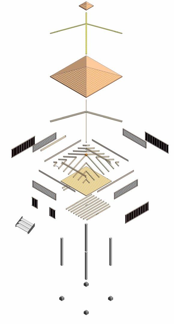 Gazebo Layout, Furniture & Home Living, Outdoor Furniture on Carousell