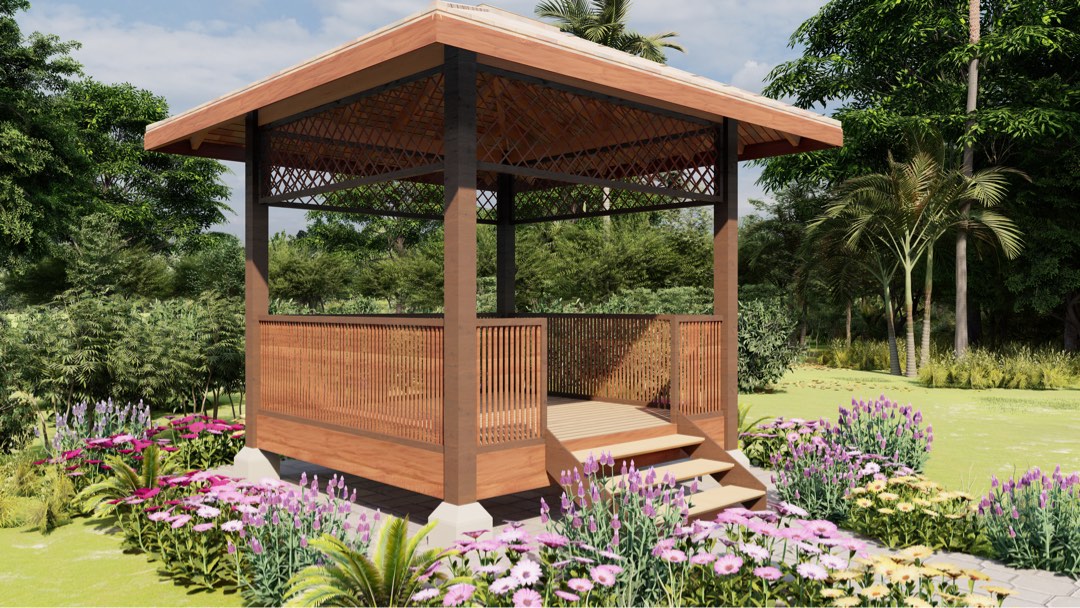 Gazebo Layout, Furniture & Home Living, Outdoor Furniture on Carousell