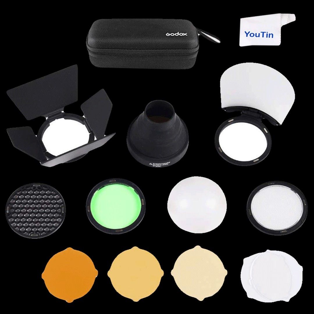 Godox Lighting Kit ( 2 flash and 2 modifiers with S2 bracket