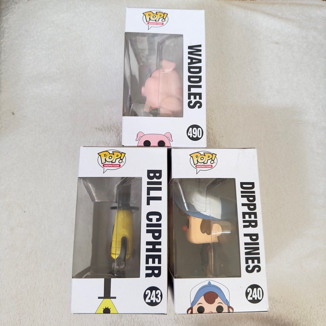 Gravity Falls Waddles Hot Topic Exclusive, Dipper Pines, & Bill Cipher