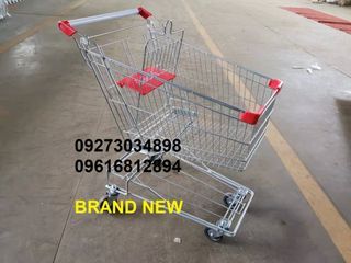 Grocery Pushcart Supermarket Trolley Shopping Push Cart 100L (NEW)
