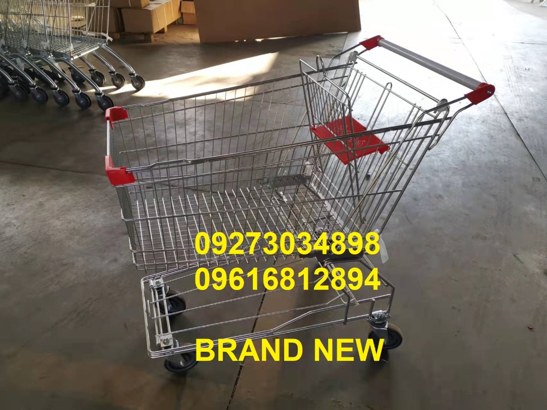 Grocery Pushcart Supermarket Trolley Shopping Push Cart 150L (NEW