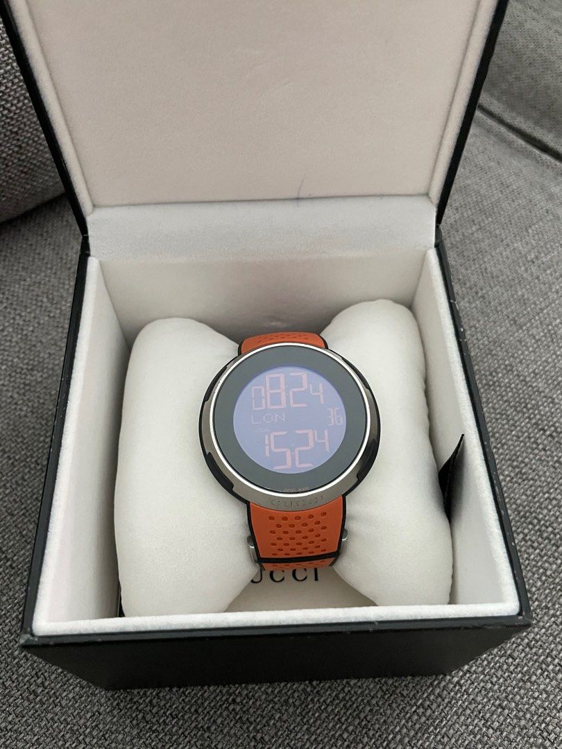 Gucci digital watch orange discount