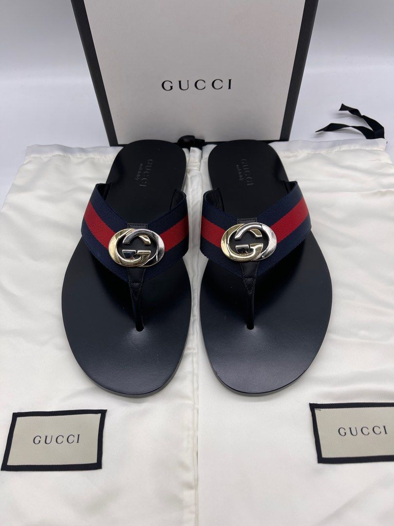 Gucci gg logo flip flop 2025
