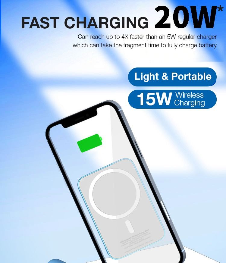 GXM Wireless 20W Power Bank PB01 PB02 Stronger Fast