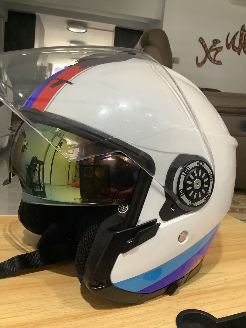 GXT helmet, Motorcycles, Motorcycle Apparel on Carousell