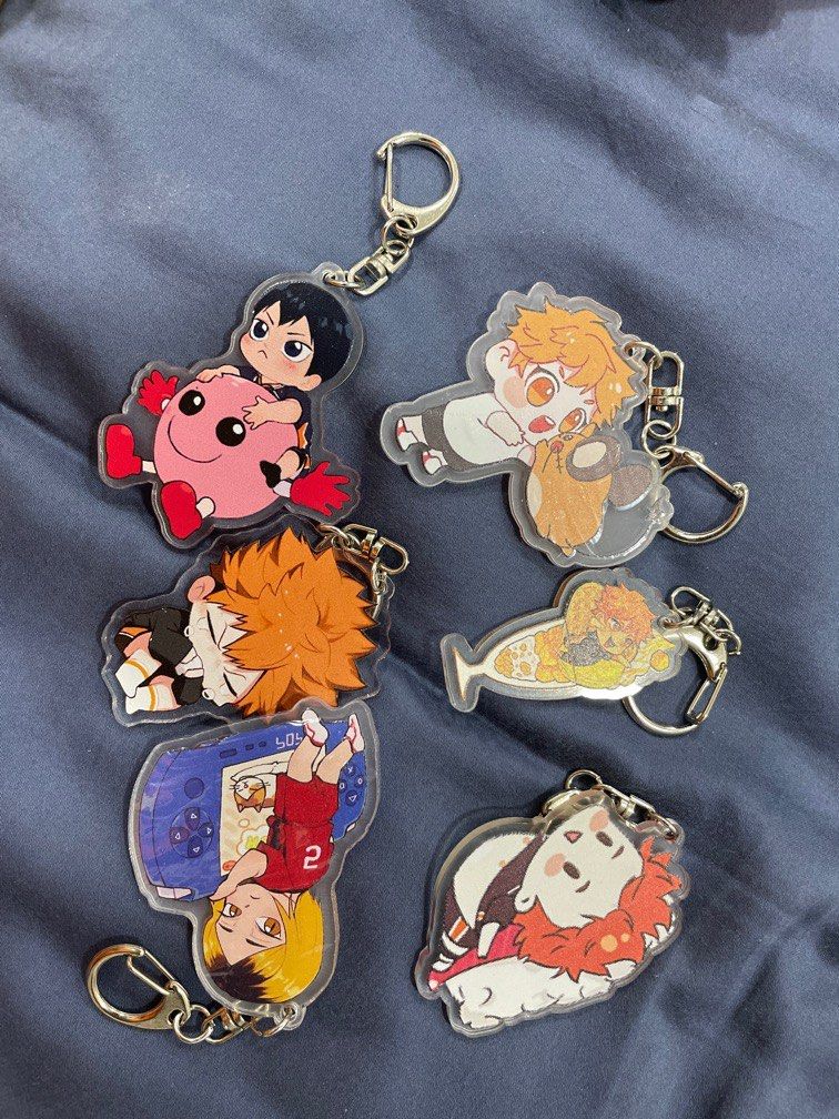 Haikyuu keychain, Hobbies & Toys, Toys & Games on Carousell