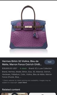 HERMÈS Kelly Danse Nata Ostrich leather GHW, Luxury, Bags & Wallets on  Carousell