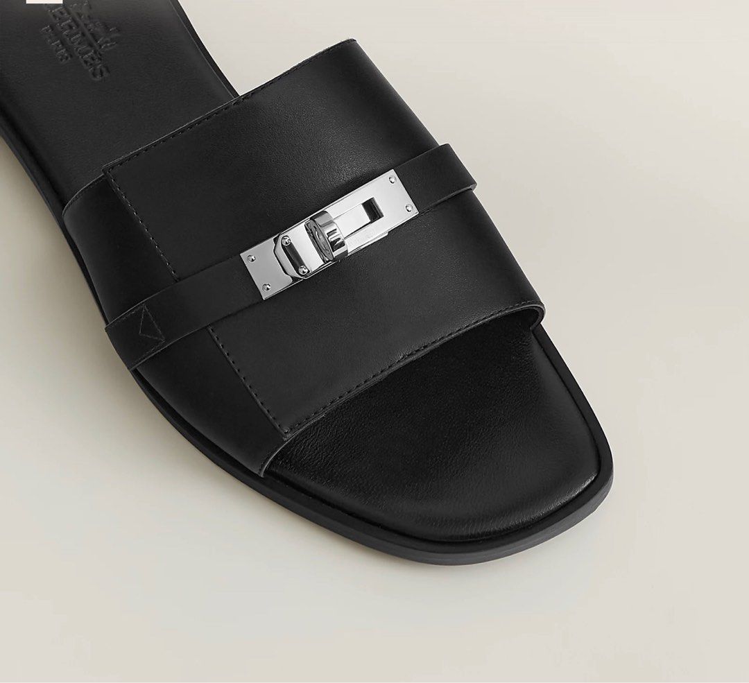 HM 26S GIULIA SANDAL IN GREEN CALFSKIN SILVER HARDWARE