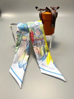 Hermes Twilly Blue Silk