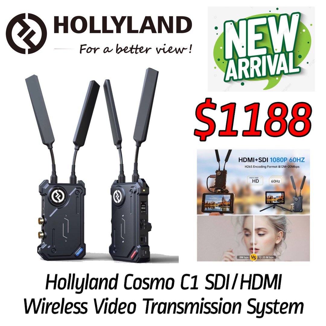 Hollyland Cosmo C1 SDI/HDMI Wireless Video Transmission System,  Photography, Photography Accessories, Other Photography Accessories on  Carousell