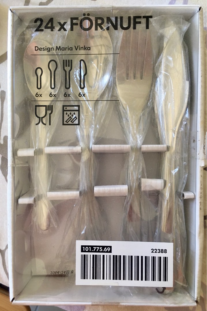 Ikea Fornuft flatware spoon fork teaspoon knife set on Carousell