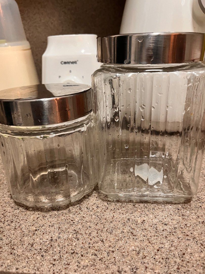 IKEA Glass Food Jar/ Container, Furniture & Home Living, Kitchenware