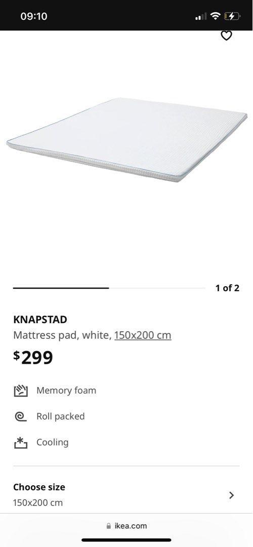 Ikea Mattress Topper/Pad (Queen), Furniture & Home Living, Furniture