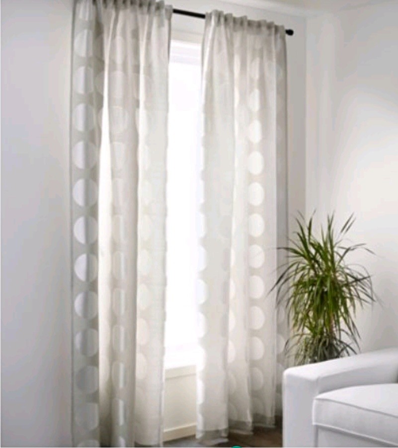 Ikea Ninni Rund Curtain, Furniture & Home Living, Home Decor