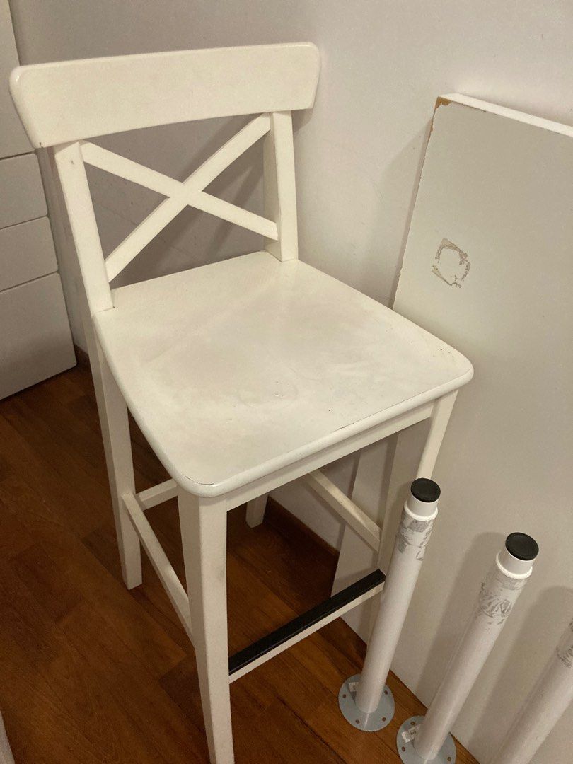 IKEA table and chair, Furniture & Home Living, Furniture, Tables & Sets