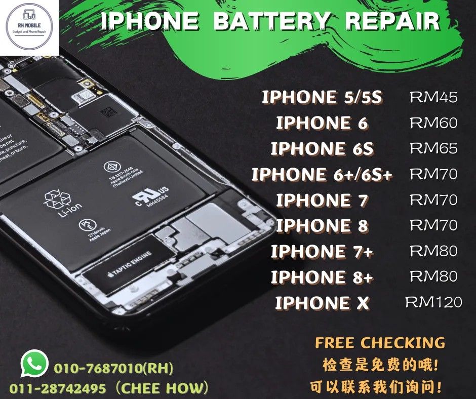 iPhone Battery Repair Murah , Mobile Phones & Gadgets, Mobile & Gadget