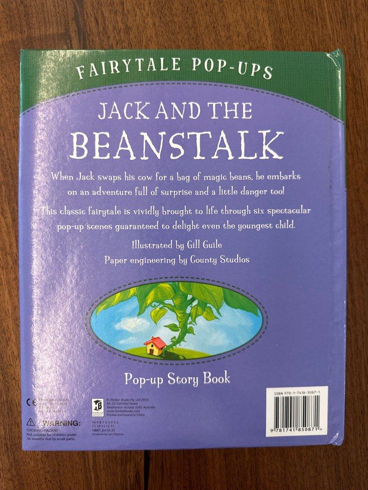 Jack and The Beanstalk Pop-up Story Book, Hobbies & Toys, Books ...
