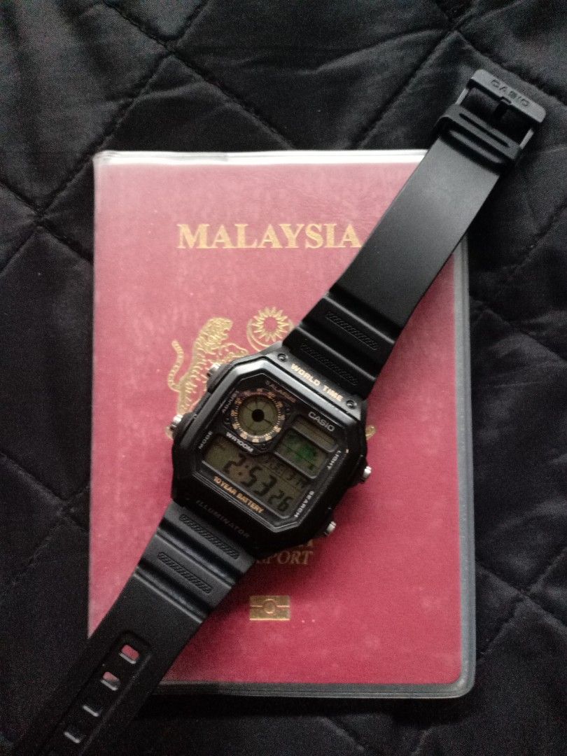 Jam casio illuminator world time top