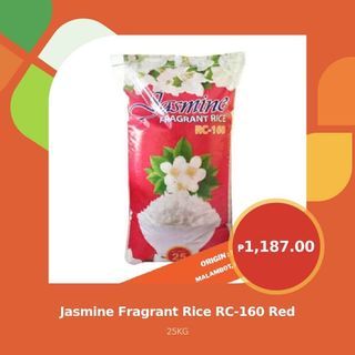 JASMINE FRAGRANT RICE RC-160 RED 25 KG
