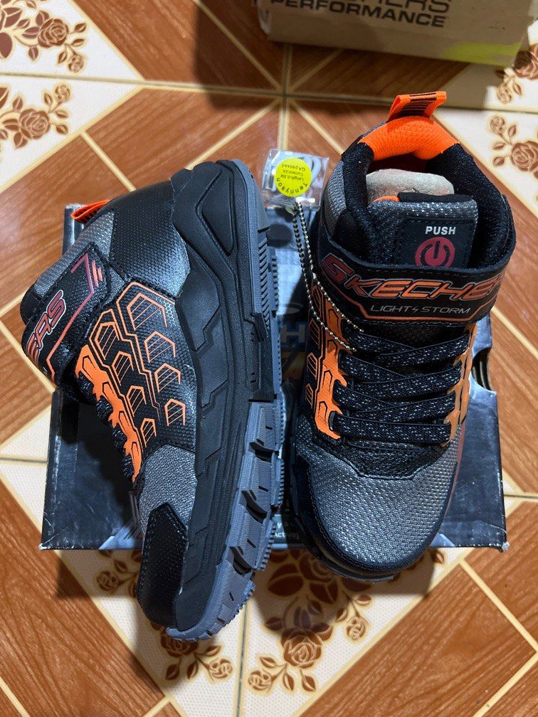 KASUT SKECHERS CHARGEABLES OREN Babies Kids Babies Kids