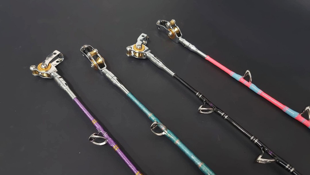 Kohaku electric reel custom rod, Sports Equipment, Fishing on Carousell