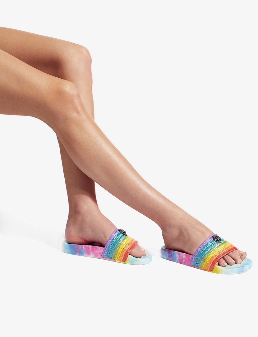 kurt geiger sliders rainbow