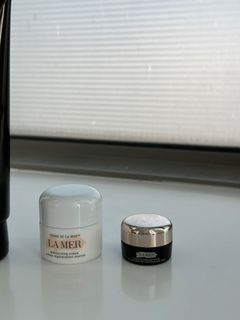 La mer Shiseido Armani facial product