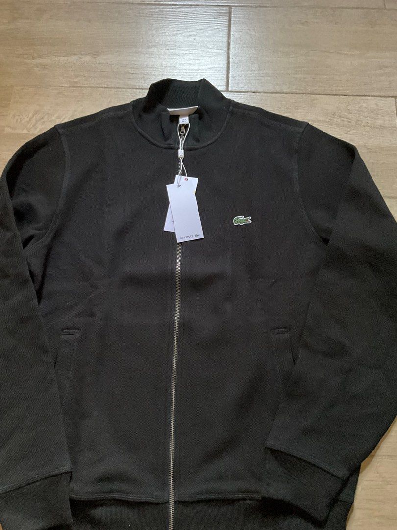 Lacoste men's casual jacket coat with stand up collar clearance