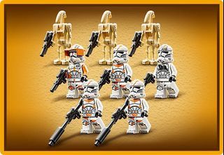 LEGO Star Wars 75337 AT-TE Walker Clone Wars Troopers Cody 212 Battle Droid Minifigs