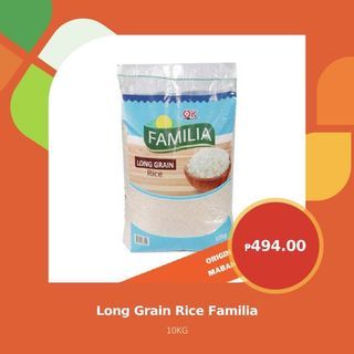 LONG GRAIN RICE FAMILIA 10KG