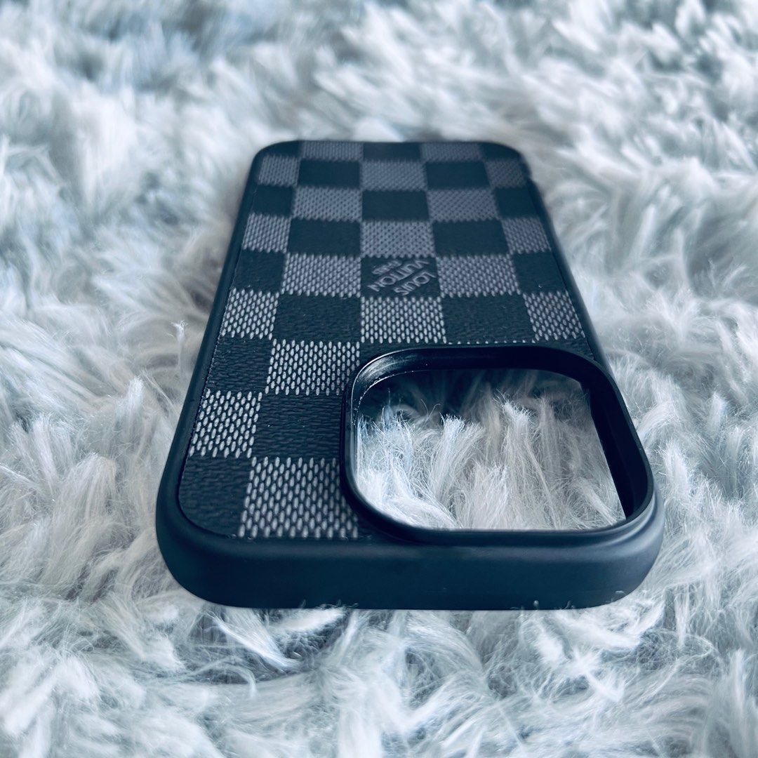 louis vuitton black grey damier Case iPhone 14 | 14 Plus | 14 Pro | 14 Pro  Max Case