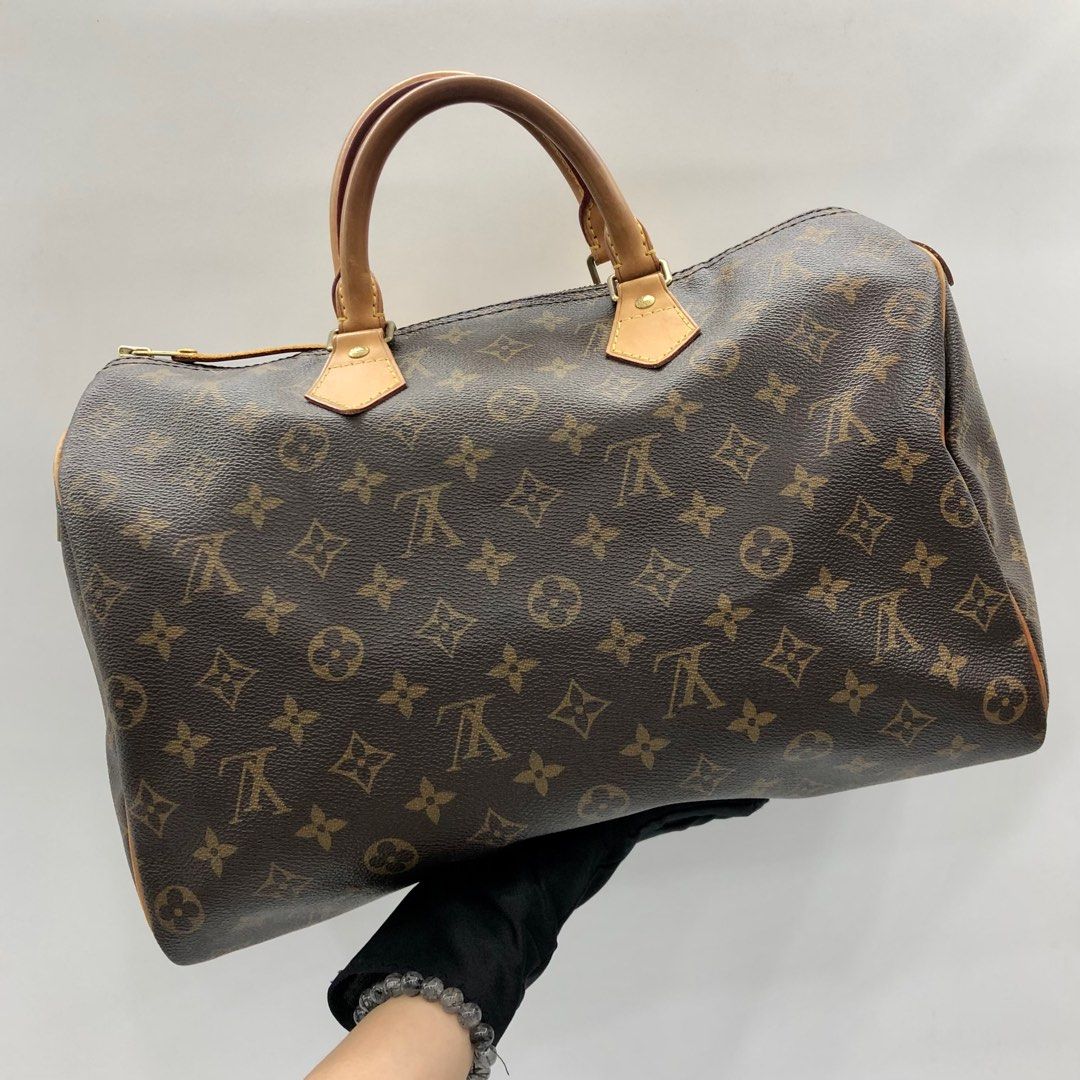DISCOUNTED] LOUIS VUITTON MONOGRAM M41524 SPEEDY 35 W INITIALS HAND BAG  237008134 :, Luxury, Bags  Wallets on Carousell