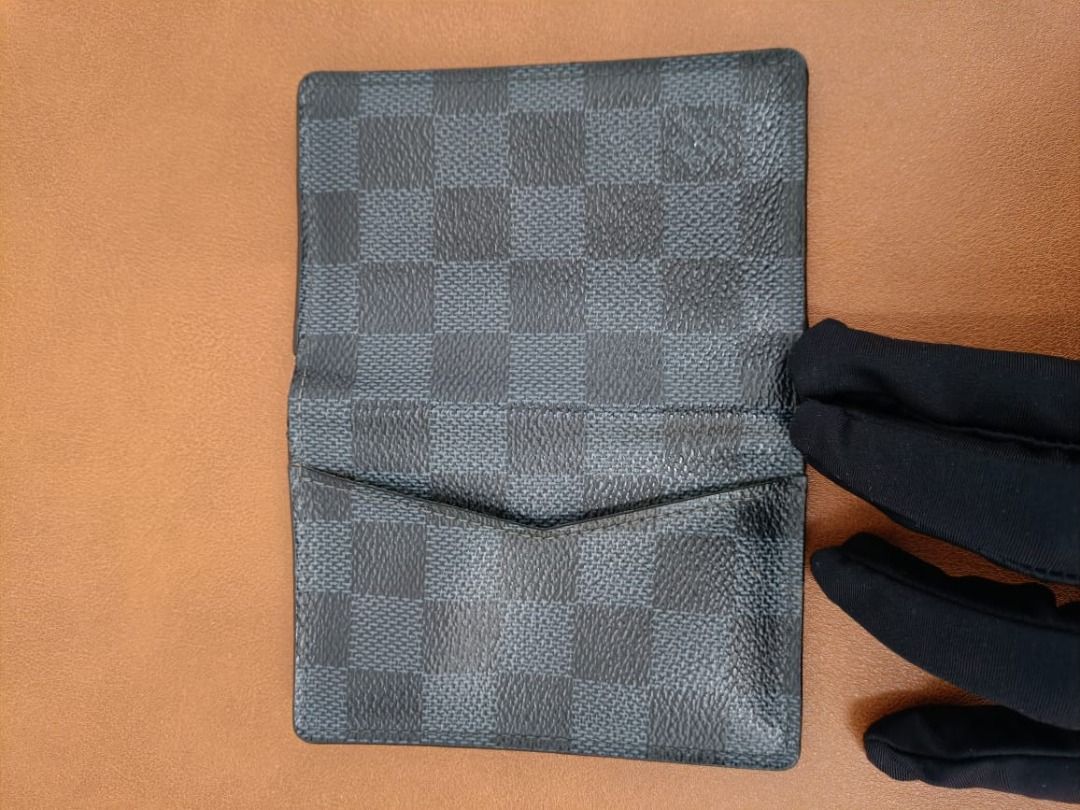 Louis Vuitton Damier Graphite Card Case Damier Graphite Pocket Organizer  N63143