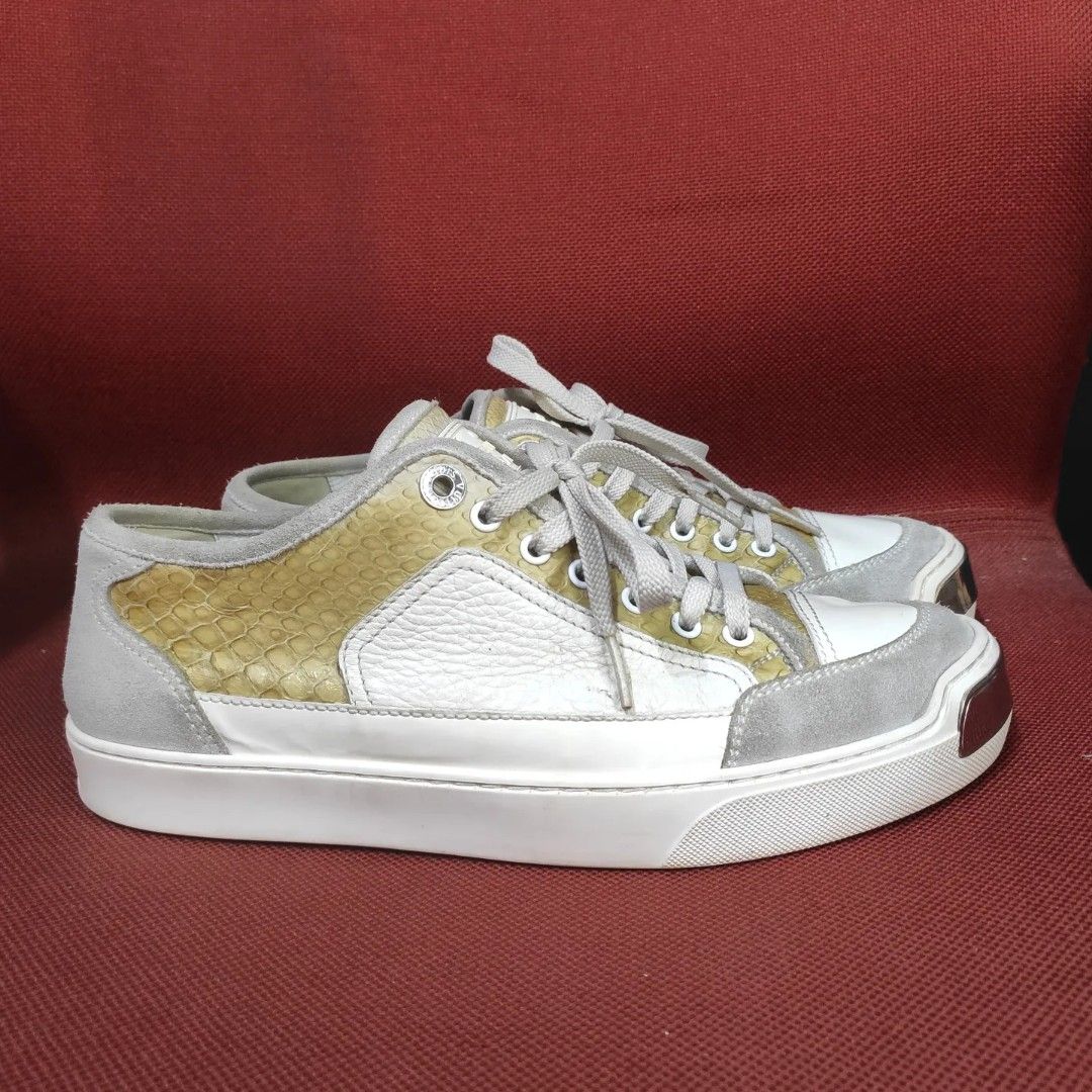 LV Louis Vuitton Snakeskin sneakers Fesyen Pria Sepatu